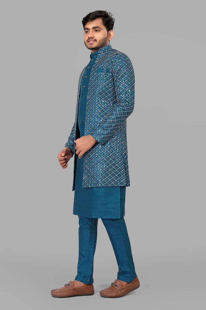 Designer Wedding Wear Mens Indo Western Wholesale Shop In Surat
